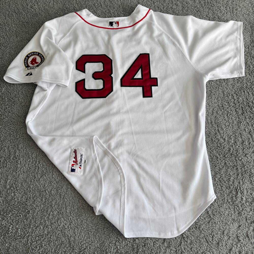 2005 Authentic Majestic David Ortiz MLB Boston Red Sox Jersey 48-L Opening Day